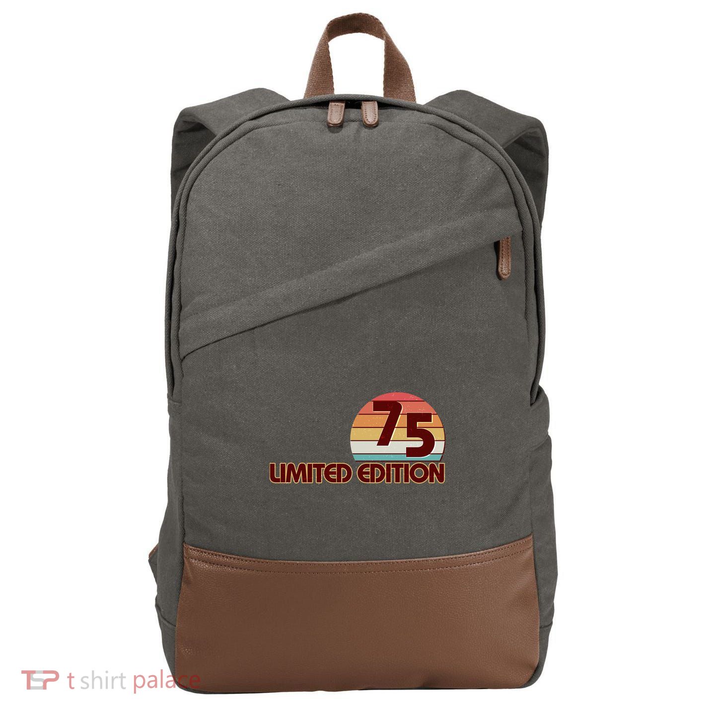 Limited Edition 1975 Retro Sun 50th Birthday Cotton Canvas Backpack
