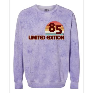 Limited Edition 1985 Retro Sun 40th Birthday Colorblast Crewneck Sweatshirt