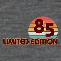 Limited Edition 1985 Retro Sun 40th Birthday Button