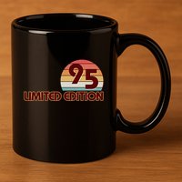 Limited Edition 1995 Retro Sun 30th Birthday 11oz C Handle Ceramic Mug