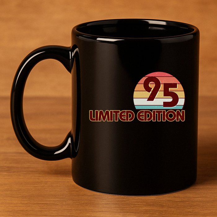 Limited Edition 1995 Retro Sun 30th Birthday 11oz C Handle Ceramic Mug