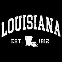 Louisiana Est. 1812 Distressed Worn Design Classic Tall T-Shirt