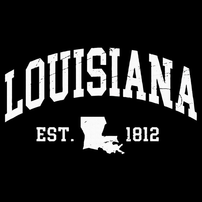 Louisiana Est. 1812 Distressed Worn Design Classic Tall T-Shirt