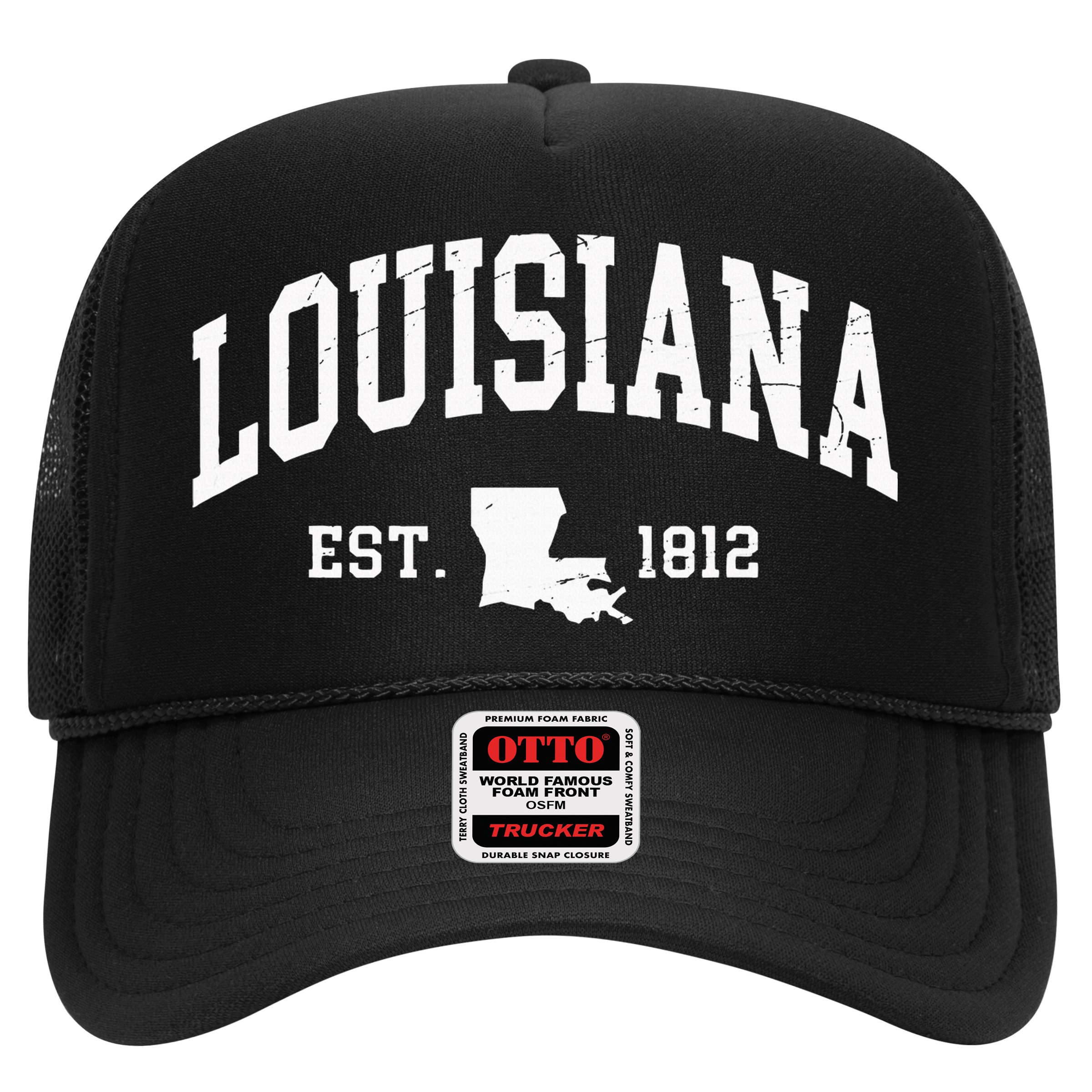 Louisiana Est. 1812 Distressed Worn Design Classic Hat