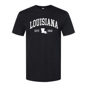 Louisiana Est. 1812 Distressed Worn Design Classic Softstyle CVC T-Shirt