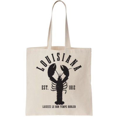 Louisiana Est 1812 Laissez Le Bon Temps Rouler Crawfish Tote Bag