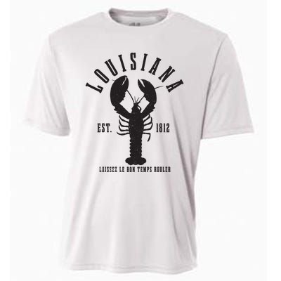 Louisiana Est 1812 Laissez Le Bon Temps Rouler Crawfish Cooling Performance Crew T-Shirt