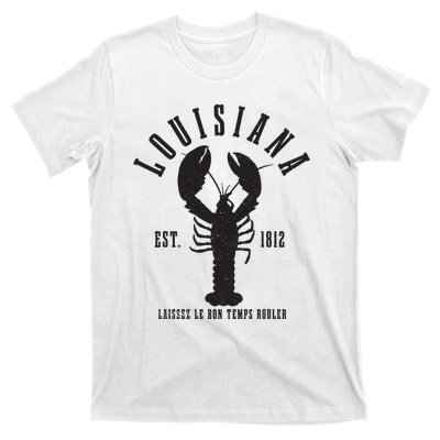 Louisiana Est 1812 Laissez Le Bon Temps Rouler Crawfish T-Shirt