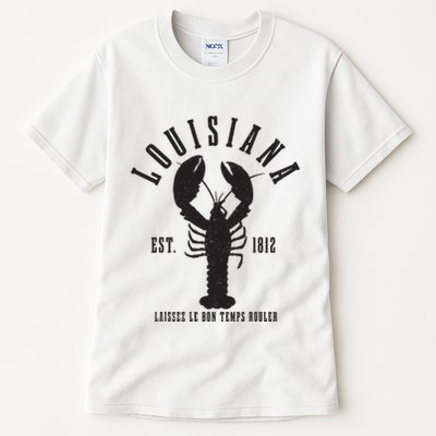 Louisiana Est 1812 Laissez Le Bon Temps Rouler Crawfish Tall T-Shirt