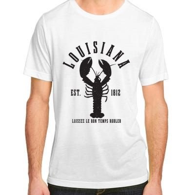 Louisiana Est 1812 Laissez Le Bon Temps Rouler Crawfish Adult ChromaSoft Performance T-Shirt