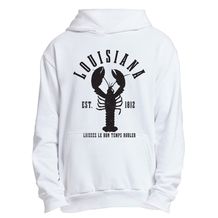 Louisiana Est 1812 Laissez Le Bon Temps Rouler Crawfish Urban Pullover Hoodie