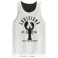 Louisiana Est 1812 Laissez Le Bon Temps Rouler Crawfish Mesh Reversible Basketball Jersey Tank