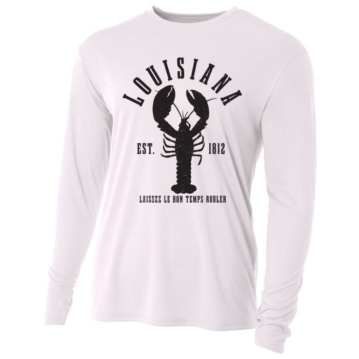 Louisiana Est 1812 Laissez Le Bon Temps Rouler Crawfish Cooling Performance Long Sleeve Crew