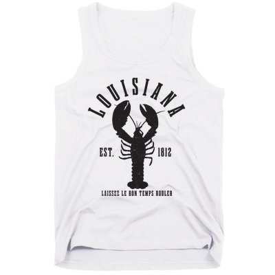 Louisiana Est 1812 Laissez Le Bon Temps Rouler Crawfish Tank Top