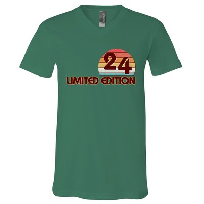 Limited Edition 1924 Retro Sun 100th Birthday V-Neck T-Shirt