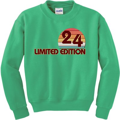 Limited Edition 1924 Retro Sun 100th Birthday Kids Sweatshirt