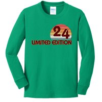 Limited Edition 1924 Retro Sun 100th Birthday Kids Long Sleeve Shirt