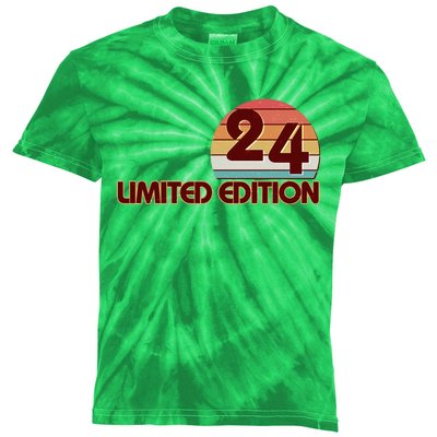 Limited Edition 1924 Retro Sun 100th Birthday Kids Tie-Dye T-Shirt