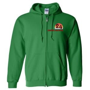 Limited Edition 1924 Retro Sun 100th Birthday Full Zip Hoodie