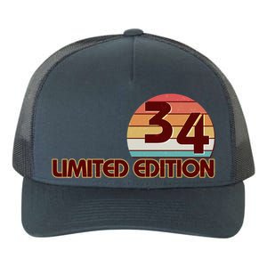 Limited Edition 1934 Retro Sun 90th Birthday Yupoong Adult 5-Panel Trucker Hat