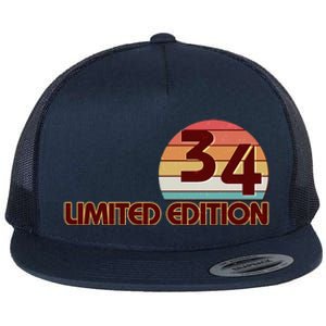 Limited Edition 1934 Retro Sun 90th Birthday Flat Bill Trucker Hat