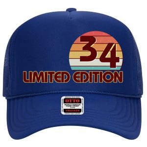 Limited Edition 1934 Retro Sun 90th Birthday High Crown Mesh Back Trucker Hat