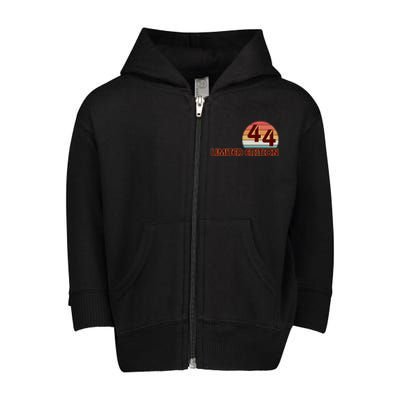 Limited Edition 1944 Retro Sun 80th Birthday Toddler Zip Fleece Hoodie