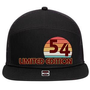 Limited Edition 1954 Retro Sun 70th Birthday 7 Panel Mesh Trucker Snapback Hat