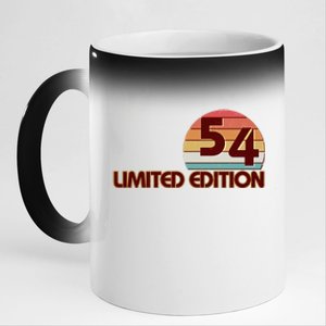 Limited Edition 1954 Retro Sun 70th Birthday 11oz Black Color Changing Mug