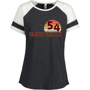 Limited Edition 1954 Retro Sun 70th Birthday Enza Ladies Jersey Colorblock Tee