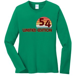 Limited Edition 1954 Retro Sun 70th Birthday Ladies Long Sleeve Shirt