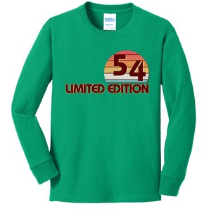 Limited Edition 1954 Retro Sun 70th Birthday Kids Long Sleeve Shirt