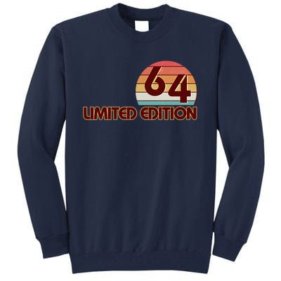 Limited Edition 1964 Retro Sun 60th Birthday Tall Sweatshirt