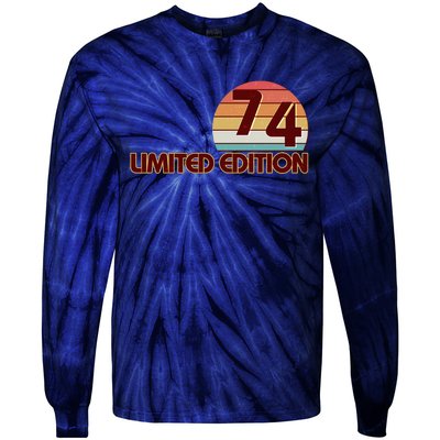 Limited Edition 1974 Retro Sun 50th Birthday Tie-Dye Long Sleeve Shirt