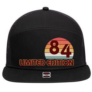 Limited Edition 1984 Retro Sun 40th Birthday 7 Panel Mesh Trucker Snapback Hat