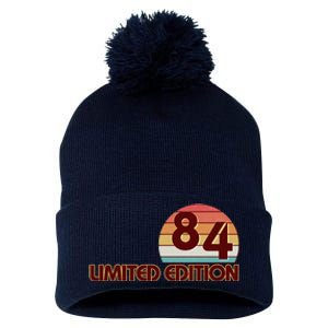 Limited Edition 1984 Retro Sun 40th Birthday Pom Pom 12in Knit Beanie