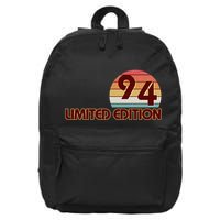 Limited Edition 1994 Retro Sun 30th Birthday 16 in Basic Backpack