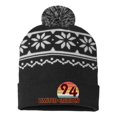 Limited Edition 1994 Retro Sun 30th Birthday USA-Made Snowflake Beanie