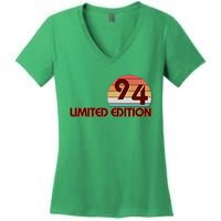 Limited Edition 1994 Retro Sun 30th Birthday Women's V-Neck T-Shirt