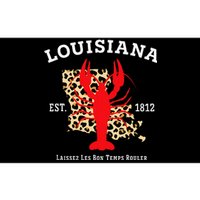 Louisiana Est. 1812 Crawfish Leopard New Orleans Mardi Gras Bumper Sticker