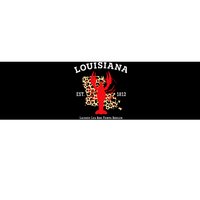 Louisiana Est. 1812 Crawfish Leopard New Orleans Mardi Gras Bumper Sticker