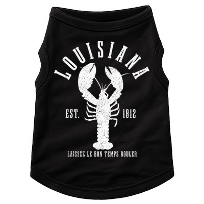Louisiana Est. 1812 Laissez Le Bon Temps Rouler Lobster Doggie Tank