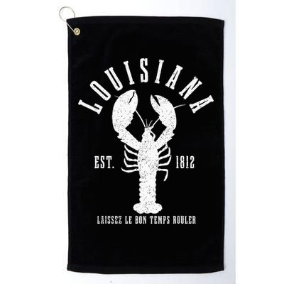 Louisiana Est. 1812 Laissez Le Bon Temps Rouler Lobster Golf Towel