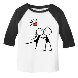 Love's Embrace: A Romantic Couple Design For Valentine's Day Toddler Fine Jersey T-Shirt