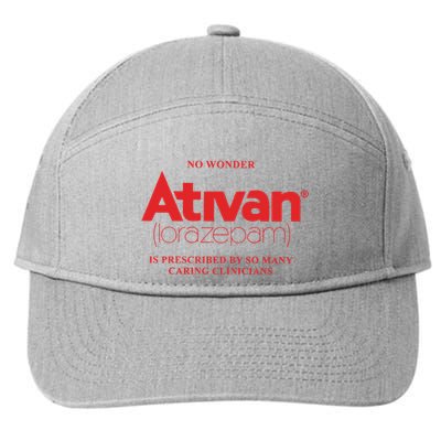 Limited Edition Ativan Lorazepam No Wonder Ash Grey 7-Panel Snapback Hat