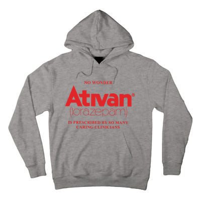 Limited Edition Ativan Lorazepam No Wonder Ash Grey Tall Hoodie