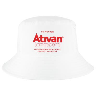 Limited Edition Ativan Lorazepam No Wonder Ash Grey Cool Comfort Performance Bucket Hat
