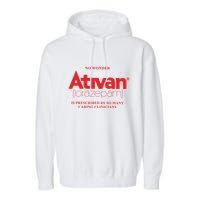 Limited Edition Ativan Lorazepam No Wonder Ash Grey Garment-Dyed Fleece Hoodie