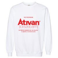 Limited Edition Ativan Lorazepam No Wonder Ash Grey Garment-Dyed Sweatshirt