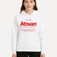 Limited Edition Ativan Lorazepam No Wonder Ash Grey Hoodie